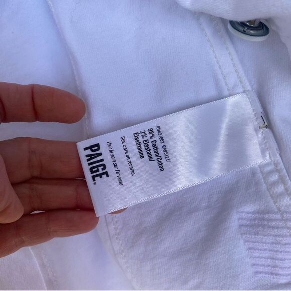 PAIGE Women's Pacey Cropped Denim Jacket size small - Picture 8 of 9